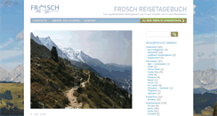 Desktop Screenshot of frosch-blog.de