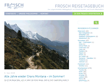 Tablet Screenshot of frosch-blog.de